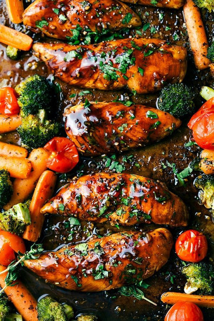 One Pan Balsamic Chicken and Veggies – MealFit
