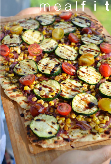 Grilled Zucchini Pizza – MealFit
