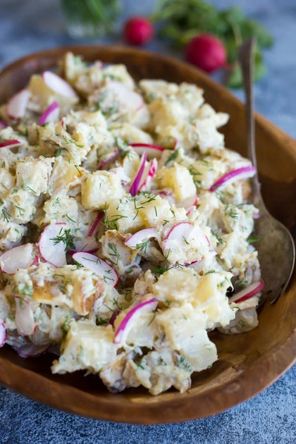Salt and Vinegar Potato Salad
– MealFit