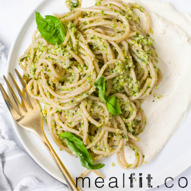 Vegan Pesto Pasta
&ndash; MealFit