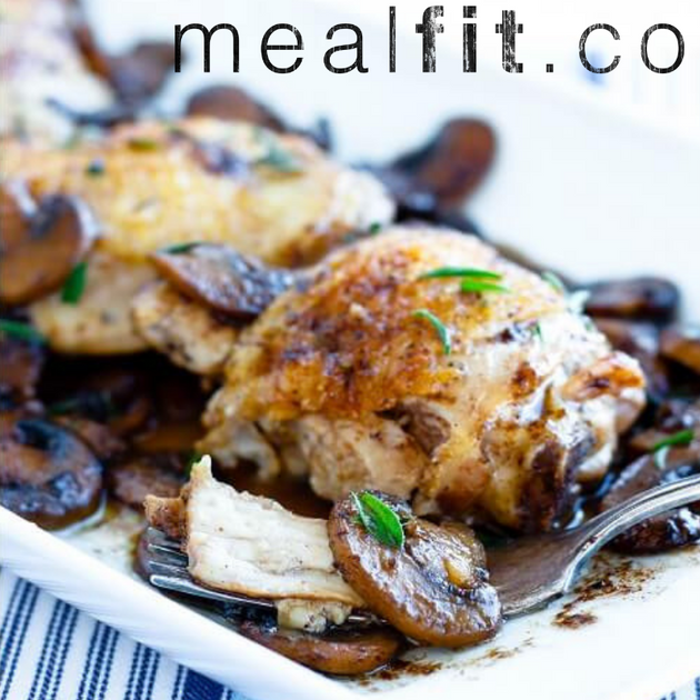 Creamy Chicken & Mushrooms over Jasmine Rice – MealFit
