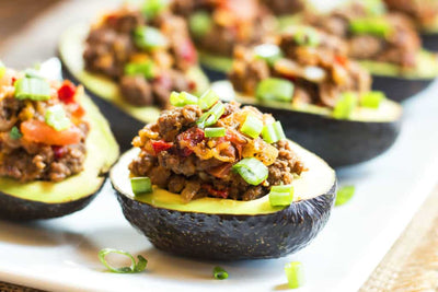 Ground Turkey Taco Stuffed Avocados