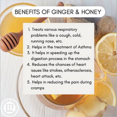 5 Health Benefits of Ginger & Honey