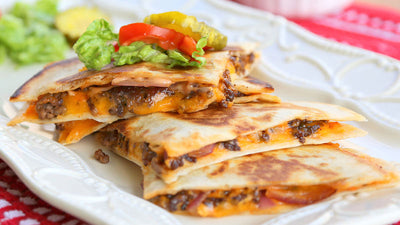 Classic Homemade Cheeseburger Quesadillas