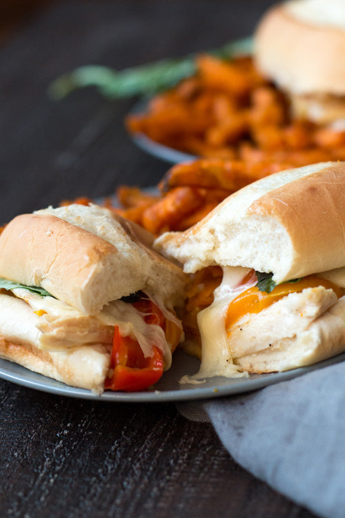 Chicken Philly Cheesesteak Crockpot Freezer Meal