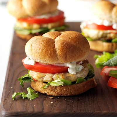 Nutritious Feta Chicken Burgers