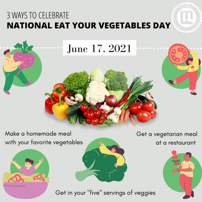 3 Ways to Celebrate National Eat Your Vegetables Day