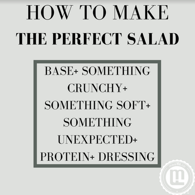 How to Make the Perfect Salad!