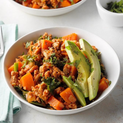 Hearty Ground Turkey and Sweet Potato Power Bowl