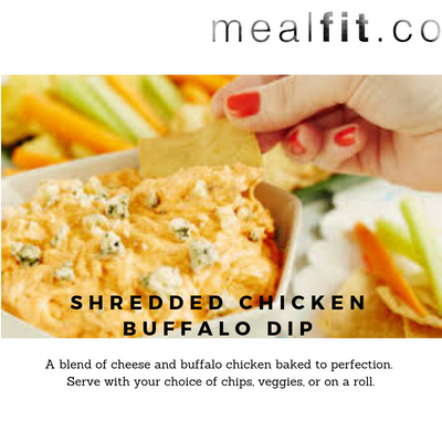 Shredded Buffalo Chicken Dip