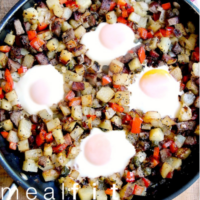 Skillet Steak and Eggs