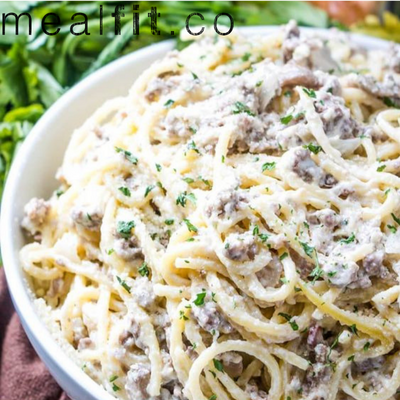 Ground Beef Carbonara