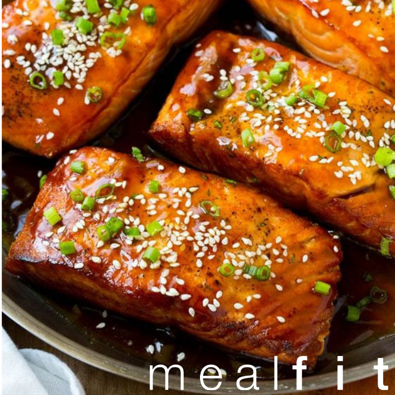 Salmon Teriyaki with Broccoli