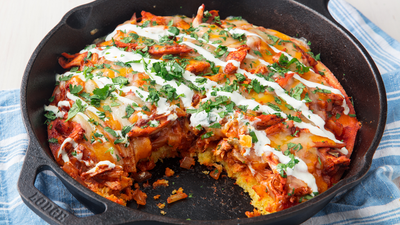 Rotisserie Chicken Tamale Pie