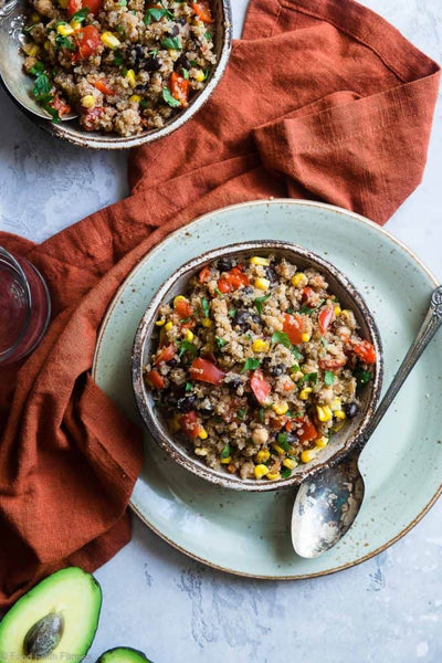 ONE PAN MEXICAN QUINOA CASSEROLE IN THE SLOW COOKER