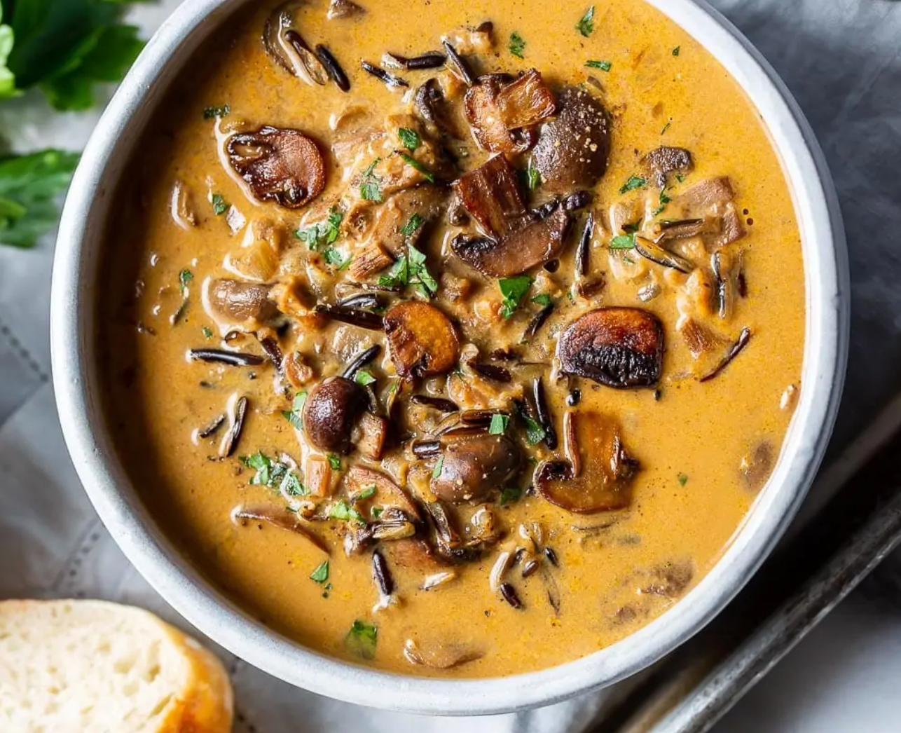 Homestyle Wild Rice & Mushroom Soup