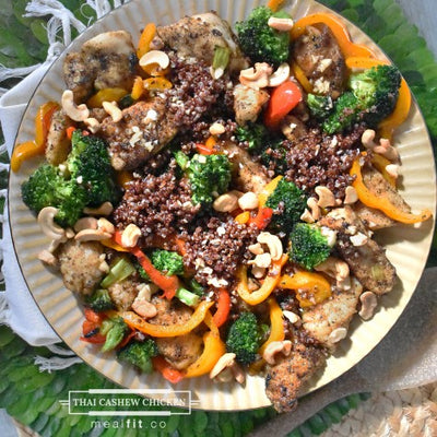 Healthy & Quick Thai Cashew Chicken