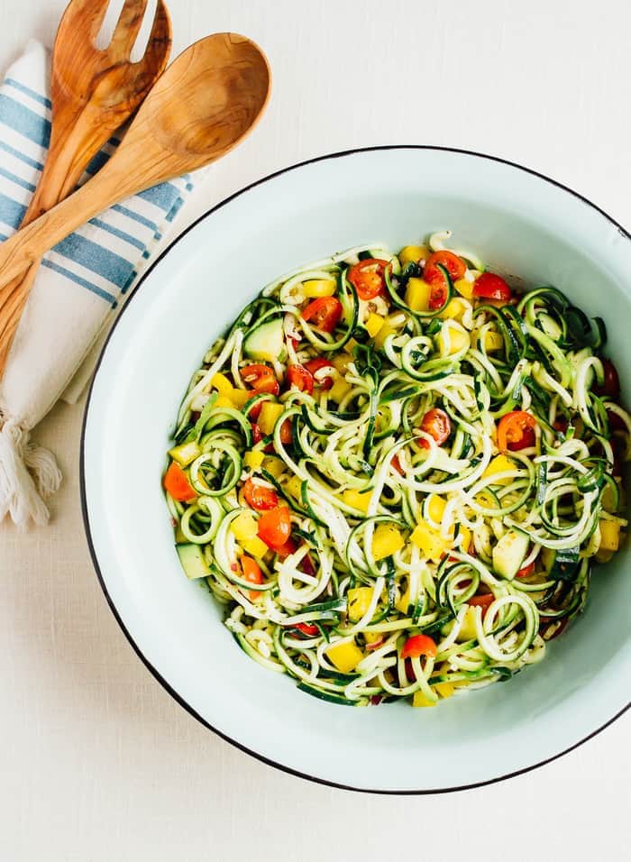 Chilled Zucchini Noodle Salad